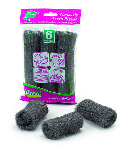 Ref. 524 - 6 nanas acero rizado